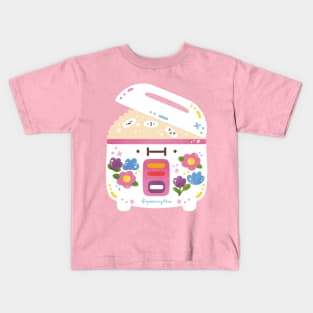 Floral Rice Cooker Kids T-Shirt